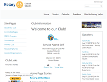 Tablet Screenshot of oberlinrotary.org
